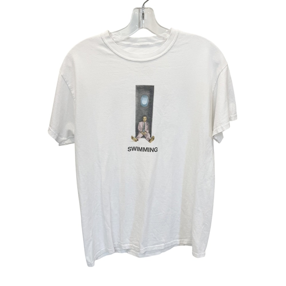 Mac Miller Swimming Album Graphic T-Shirt White Mens Size Medium Tracklist Back